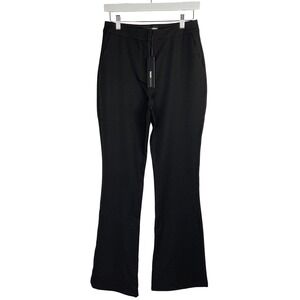 Fashion Nova Breaking Even Flare Trouser Black Stretch Pants Women's S NWT